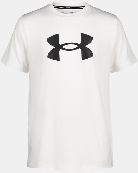 Boys' UA Core Short Sleeve Surf Shirt, White, pdpMainDesktop image number 0